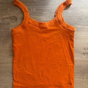 Orange TNA waist length tank